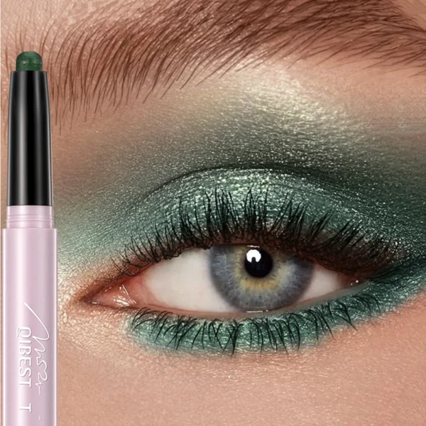 QIBEST Pearlescent Eyeshadow Pencil Stick Waterproof Lasting Glitter Shimmer Eye Shadow Pen Eyeliner Stick Eyes Makeup Tools - 이미지 2