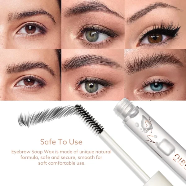 QIBEST Eyebrow Styling Gel With 3D Brush Waterproof Eyebrows Pomade Gel For Eyebrow Styling Makeup Soap Wild Brow Sculpt Lift - 이미지 4