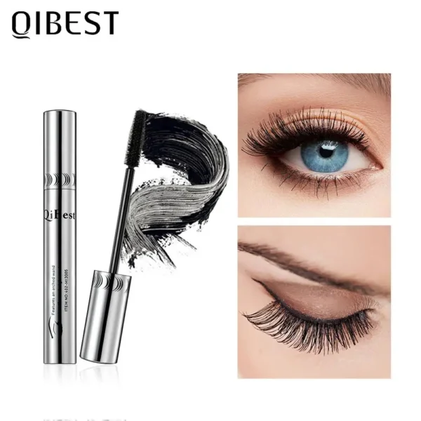 QIBEST Black Mascara Eyelashes Mascara 4D Silky Eyelashes Lengthening Eyelashes Makeup Waterproof Mascara Volume Eye Cosmetics - 이미지 5