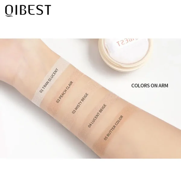 QIBEST Smooth Face Loose Powder Oil Control Transparent Matte Fixing Finish Powder Waterproof Setting Powder Cosmetics Makeup - 이미지 6