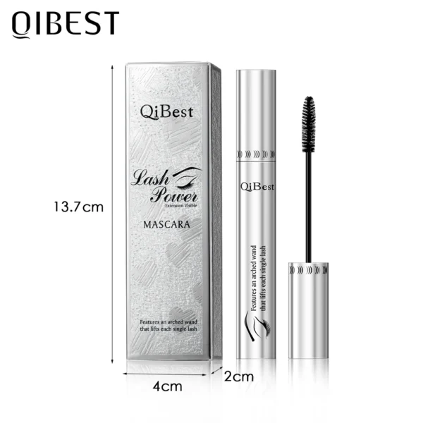 QIBEST Black Mascara 4D Volume Waterproof Lash Eyelashes Extension Lengthening Eyelashes Liquid Rimel Mascara Cosmetics Makeup - 이미지 6