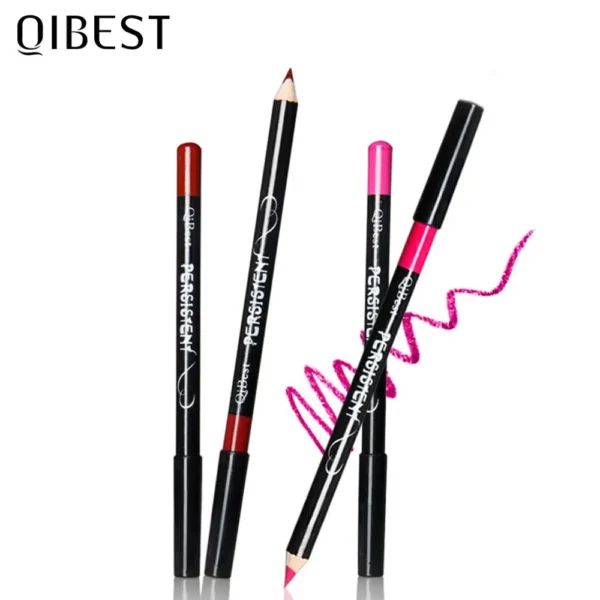 QIBEST 12Colors Lip Liner Lip Makeup Long-lasting Matte Lipliner Pencil Waterproof Moisturizing Lipstick Contour Cosmetics TSLM2 - 이미지 5