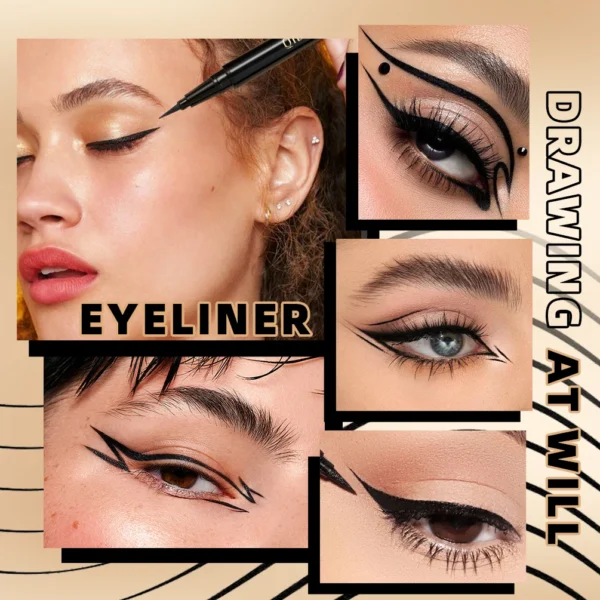 Long Lasting Black Liquid Eyeliner Waterproof Eye Liner Pencil Quick Drying Not Bloom Natural Eyeliner Liquid Pen Cosmetic Tools - 이미지 4
