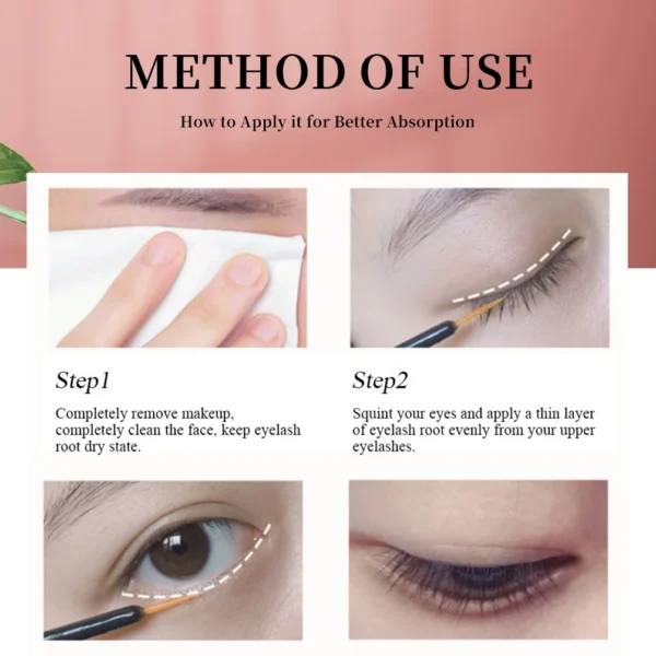 Fast Eyelash Growth Serum Eyelash Enhancer Lashes Lift Fuller Thicker Products Lengthens Eyelashes Eyebrows Treatment Eye Care - Imagen 6