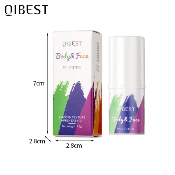 QIBEST Face Body Painting Make Up Face Color Eye Shadow Easy To Clean Cosmetic Body Paint Stick Festival Pigment For Halloween – Image 6
