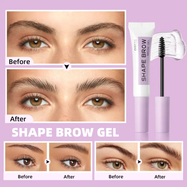 QIBEST Transparent Eyebrow Styling Gel Quick-Drying Long-Lasting Pomade Soap Brows Wax Eyebrow Shaping Cream Eyebrow Gel Makeup - 이미지 5
