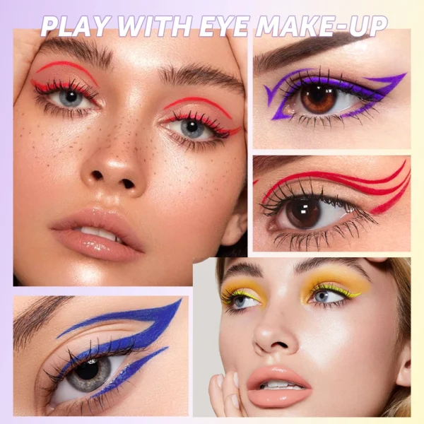 QIBEST High Pigment Eyeliner Pencil Waterproof Smudgeproof Makeup Eye Liner Liquid Black Eyeliner Quick Drying Eyes Cosmetics - 이미지 3