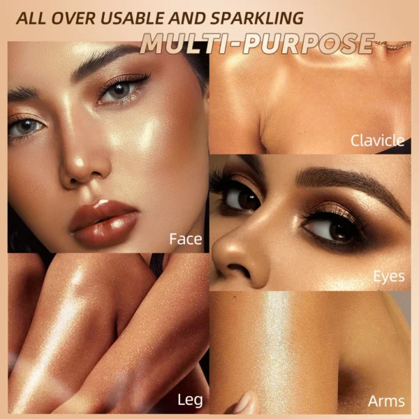 QIBEST Double Head Highlighter Contourining Stick Creamy Shadow Corrector Concealer 2 In 1 Contour Pencil Bronzer Stick Makeup – Image 4