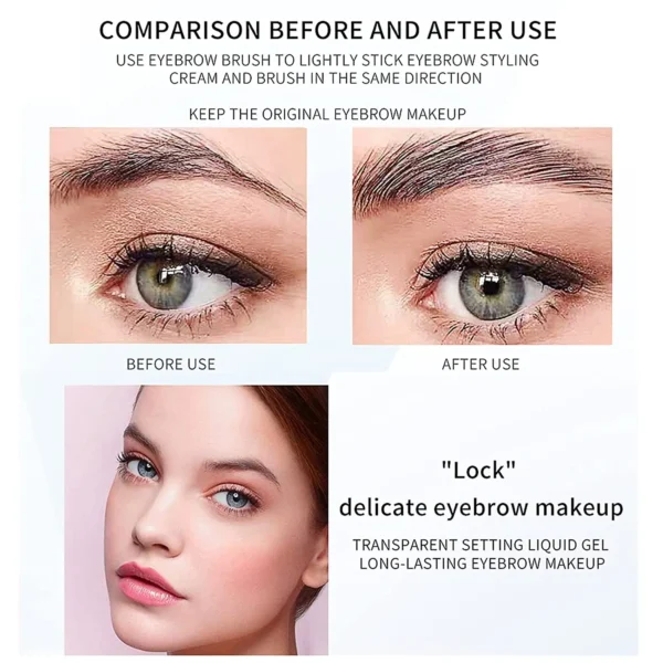 Cosmetics 3d Natural Wild Brow Eyebrow Tint Pomade 1pcs Eyebrow Styling Setting Gel Eyes Makeup Lashes Fixed Gel Eyebrow Gel - 이미지 6