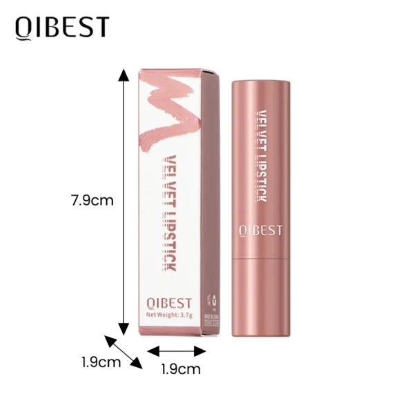 QIBEST Matte Lipstick Long Lasting Velvet Mist Lip Stain Non-Stick Cup Classic Highly Pigmented Sexy Red Lipstick New Makeup - 이미지 6