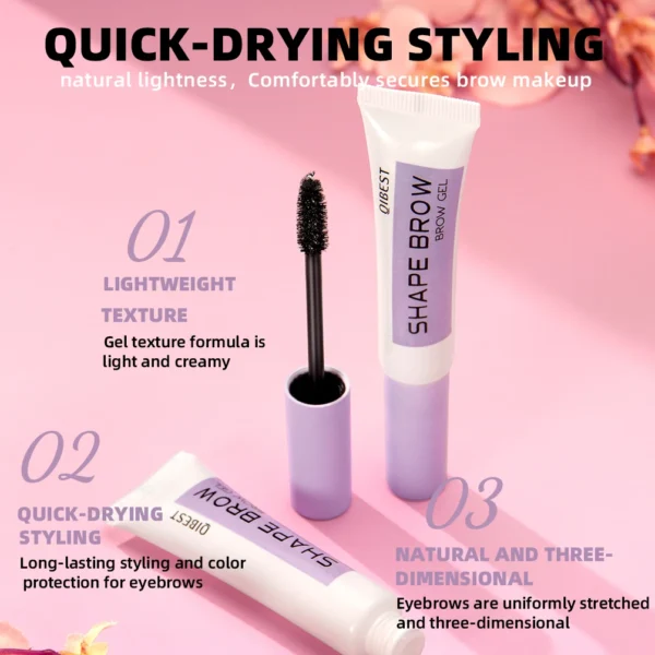 QIBEST Transparent Eyebrow Styling Gel Quick-Drying Long-Lasting Pomade Soap Brows Wax Eyebrow Shaping Cream Eyebrow Gel Makeup - 이미지 6