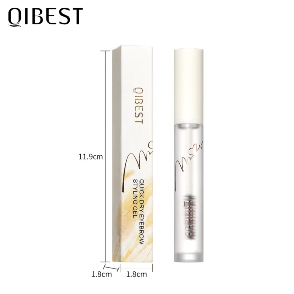QIBEST Transparent Eyebrow Pomade Brow Natural Waterproof Long Lasting Creamy Texture Tinted Sculpted Brow Gel Set With Brush - 이미지 6