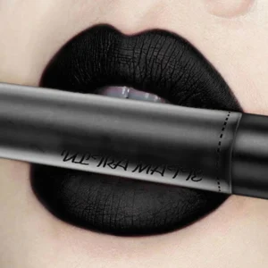 QIBEST Waterproof Liquid Lipstick Batom Red Velvet Lip Tint Brown Nude Matte Colourful Lipstick Makeup Black Lip Gloss Maquiagem
