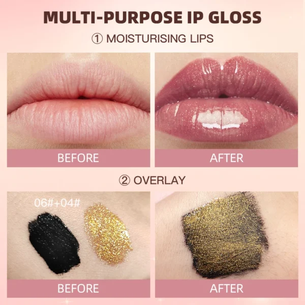 6 Colors Glitter Liquid Lipsticks Diamond Shimmer Metallic Non-Stick Cup Lipstick Long Lasting Shinning Quick-Drying Lipgloss – Image 4