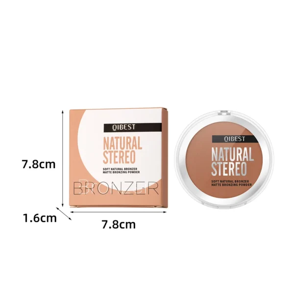 3D Bronzers Matte Wheat Contour Powder Palette Facial Makeup Natural Highlights Contouring Modification Waterproof Long-Lasting - 이미지 6