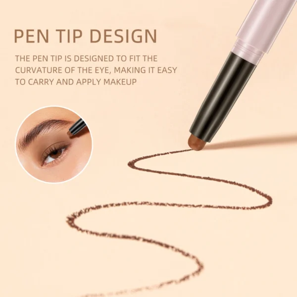 QIBEST Pearlescent Eyeshadow Pencil Stick Waterproof Lasting Glitter Shimmer Eye Shadow Pen Eyeliner Stick Eyes Makeup Tools - 이미지 4