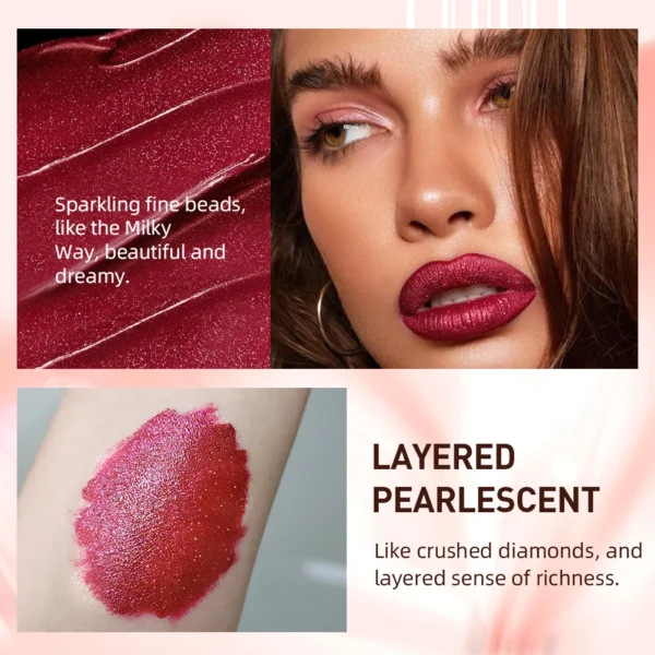 QIBEST 10 Colors Matte Shiny Glitter Liquid Lipstick Shiny Lip Gloss Diamond Waterproof Long Lasting Lipgloss Women Lips Makeup - 이미지 5