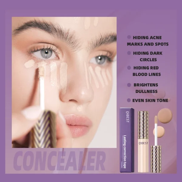 QIBEST 7ml Face Concealer Liquid Foundation Face Makeup Primer Cosmetic Anti Dark Circles Makeup Modify Corrector maquillaje - 이미지 4