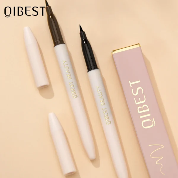 QIBEST 1pc Waterproof Quick Dry Liquid Eyeliner Pen Ultra-fine Matte Finish Smudge-proof Beauty Eye Makeup Black/Brown Options - 이미지 6