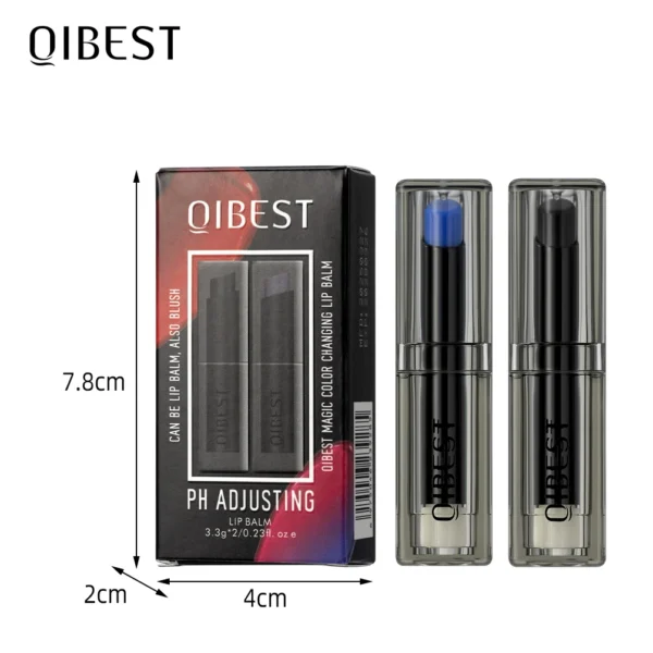 QIBEST 2 Pcs Color Changing Lipstick Moisturizing Long Lasting PH Change Color Lip Balm Nourish Lip Stain Face Blush Makeup Sets - 이미지 6