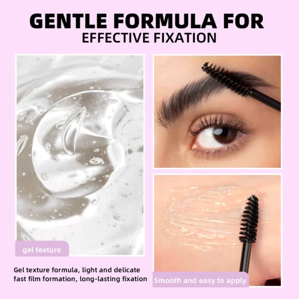 QIBEST Transparent Eyebrow Styling Gel Quick-Drying Long-Lasting Pomade Soap Brows Wax Eyebrow Shaping Cream Eyebrow Gel Makeup - 이미지 3