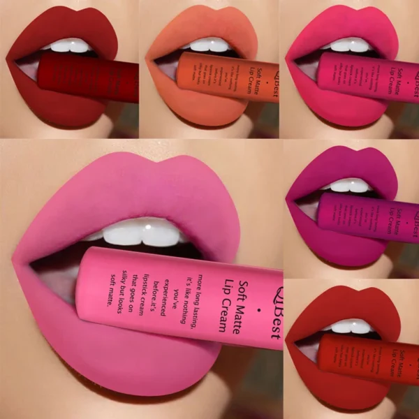New 34 Colors Waterproof Matte Nude Lipstick Lipkit Pigment Dark Red Black Long Lasting Lip Gloss Women Makeup Lipgloss Kit – Image 2