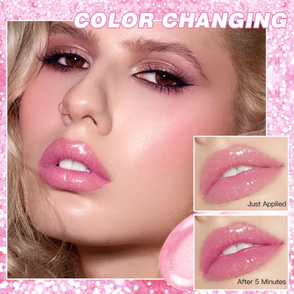Glitter Lipstick Color Change Lip Balm Transparent Moisturizing Lipstick Makeup Crystal Jelly Pearlescent LipStain Tint Cosmetic - 이미지 2