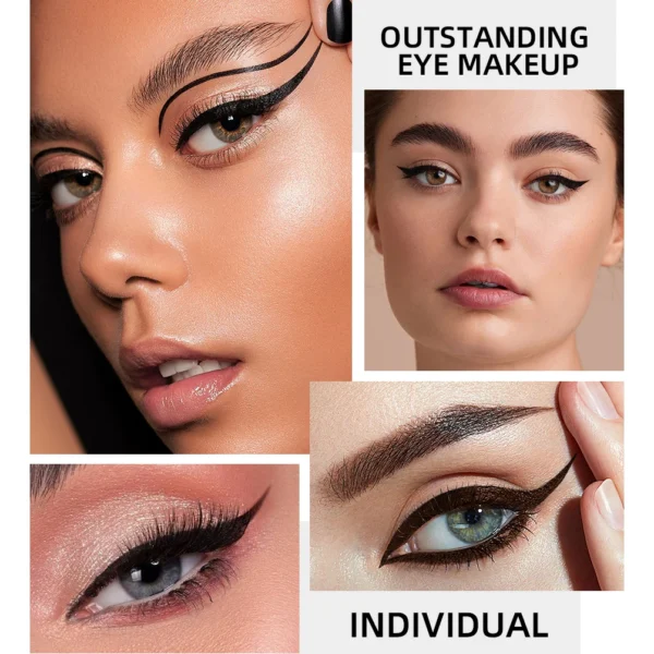 QIBEST Black Liquid Eyeliner Eye Make Up Super Waterproof Long Lasting Quick-dry Eye Liner Pencil Brown Ultra-slim Cosmetic Tool - 이미지 5