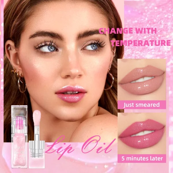QIBEST 2024 New Temperature Color Changing Lipgloss Moisturizer Long-lasting Liquid Lipstick Lip Plumper Gloss Makeup For Women - 이미지 3