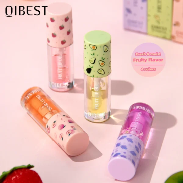 QIBEST Fruit Lip Balm Oil Plumping Lip Gloss Moisturizing Makeup Primer Sexy Plump Lip Glow Oil Lip Plumper Care Lips Cosmetics - Image 6