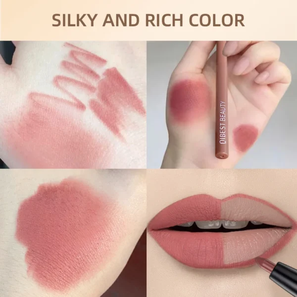 12pcs Lip Liner Pencil Set Matte Nude Contour Lipliner Pencil Lipstick Waterproof Long Lasting Lipstick Pen Lip Tint Cosmetics – Image 2