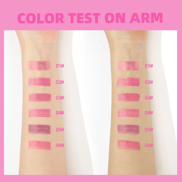 QIBEST Warm Change Lip Oil Easy Color Shiny Pearl Long-lasting Moisturizing Temperature Color Changing Lip Gloss Balm Makeup – Image 6