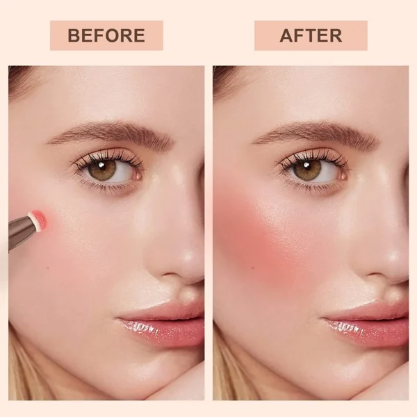 1PCS Liquid Blush Velvet Matte Blusher Face Pigment Lasting Beauty Natural Cream Cheek Tint Orange Peach Blush Makeup Maquiagem - 이미지 3
