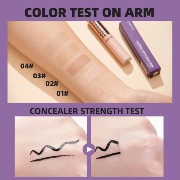 QIBEST 7ml Face Concealer Liquid Foundation Face Makeup Primer Cosmetic Anti Dark Circles Makeup Modify Corrector maquillaje - 이미지 6