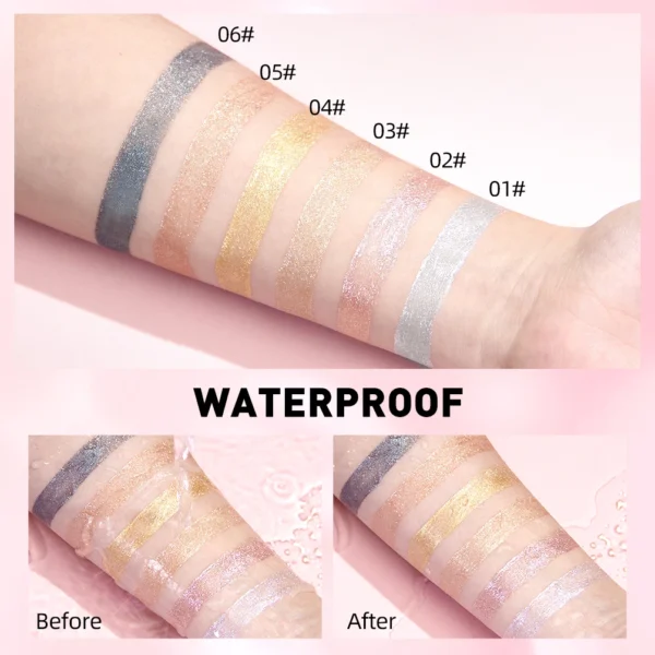 QIBEST Diamond Liquid Lipstick Lip Tint 6 Colors Moisturizing Long-Lasting Makeup Gray Sparkling Waterproof Lip Gloss Cosmetics - 이미지 4