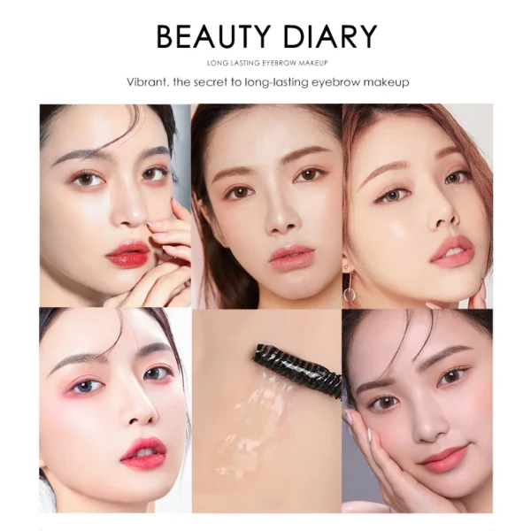 Cosmetics 3d Natural Wild Brow Eyebrow Tint Pomade 1pcs Eyebrow Styling Setting Gel Eyes Makeup Lashes Fixed Gel Eyebrow Gel - 이미지 2