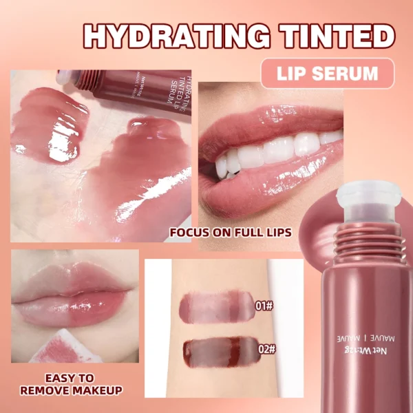 QIBEST Crystal Lip Balm Moisturizing Lip Gloss Oil Jelly Lipgloss Long Lasting Liquid Lipstick Hydrating Tinted Lip Serum Makeup - Image 5