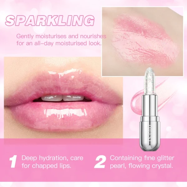 Glitter Lipstick Color Change Lip Balm Transparent Moisturizing Lipstick Makeup Crystal Jelly Pearlescent LipStain Tint Cosmetic - 이미지 3