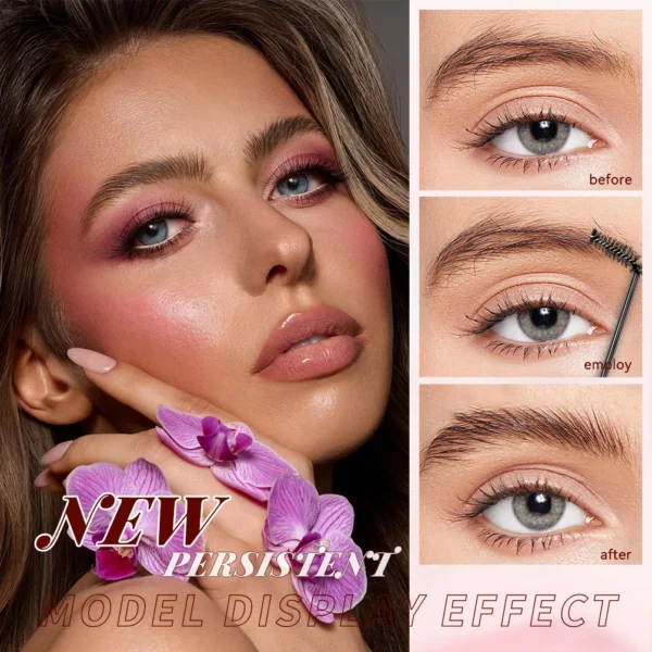 QIBEST Transparent Pomade Eyebrow Styling Soap Brows Gel Wax Fixer With Brush For Women Eyebrow Cosmetics Make Up Eyebrow Gel - Image 3