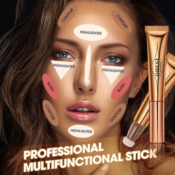 QIBEST Pink Peach Liquid Blush Velvet Matte Blusher Face Pigment Stick Lasting Natural Cream Cheek Tint Blush Makeup Maquillajea - 이미지 4
