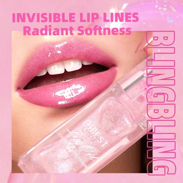QIBEST Warm Change Lip Oil Easy Color Shiny Pearl Long-lasting Moisturizing Temperature Color Changing Lip Gloss Balm Makeup – Image 2